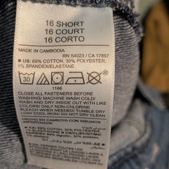 ✨ 2 For $10 Old Navy High-Rise Wow Straight Jeans in Dark Blue - Picture 5 of 5